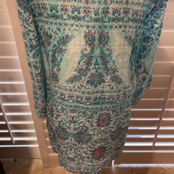 LIKE NEW CHARTER CLUB LUXURY LINE BEADED TUNIC LG - Picture 7 of 10